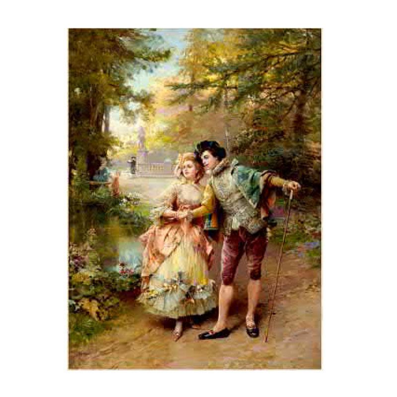 تابلو فرش طرح فرانسوی کد 1254