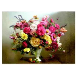 تابلو فرش طرح گل کد 2068