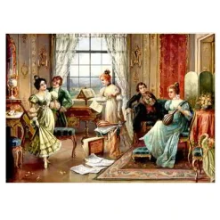 تابلو فرش طرح فرانسوی کد 1294