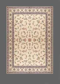 فرش برجسته رجال تبریز طرح ماهلین صدفی