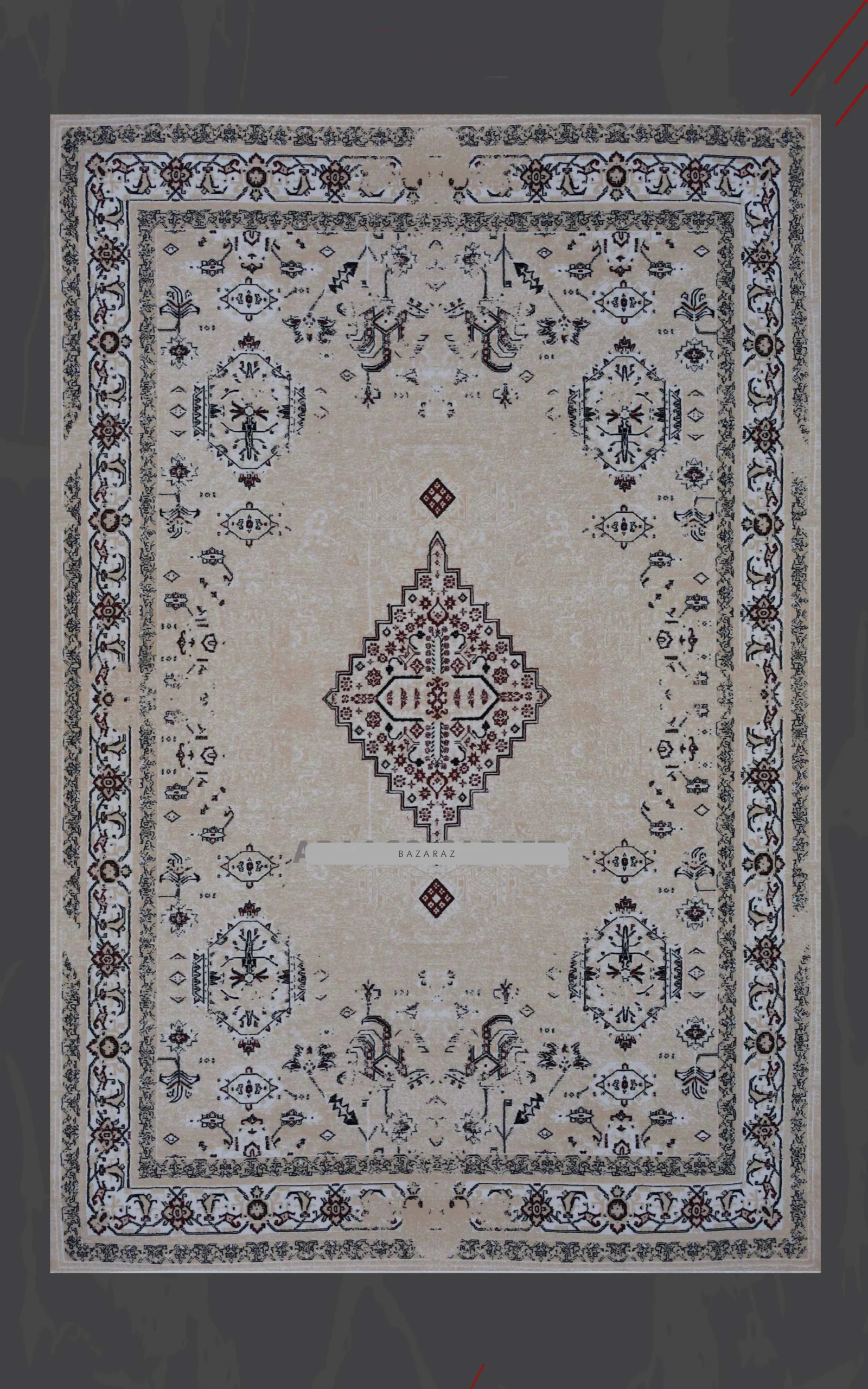 فرش برجسته رجال طرح سوپرانو کد 72011 