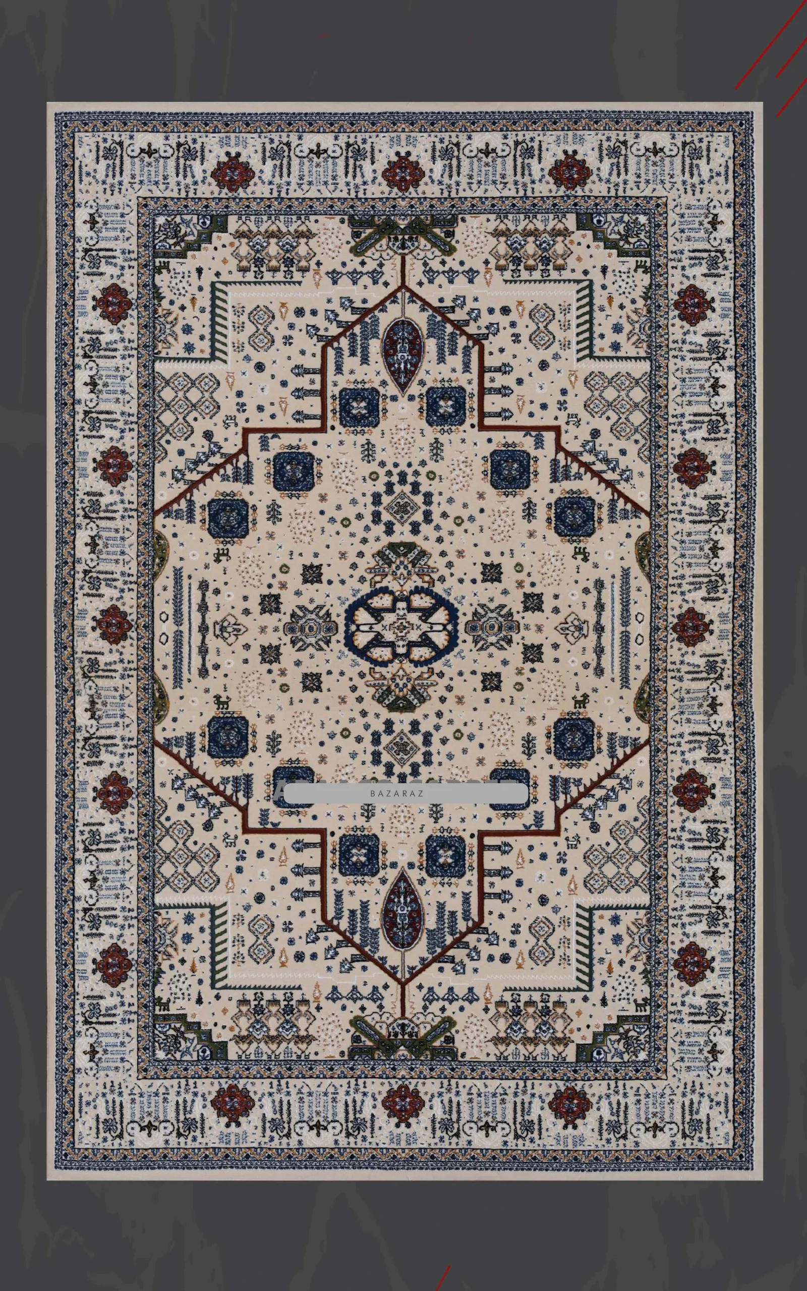 فرش برجسته رجال طرح سوپرانو کد 72021 