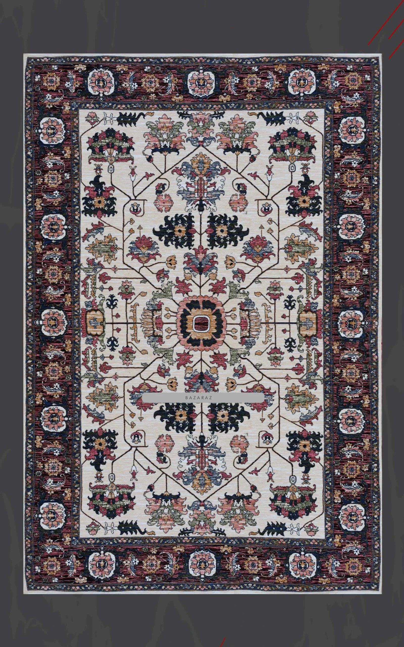 فرش برجسته رجال طرح سوپرانو کد 73000 