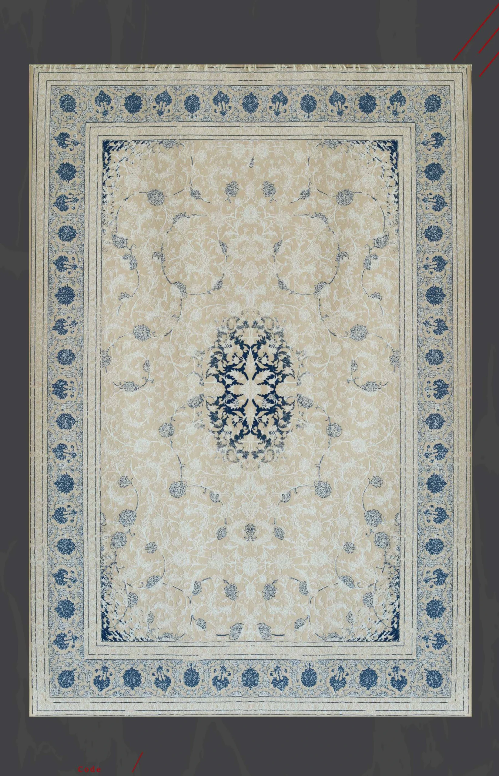 فرش برجسته رجال طرح نیروانا کد 5117